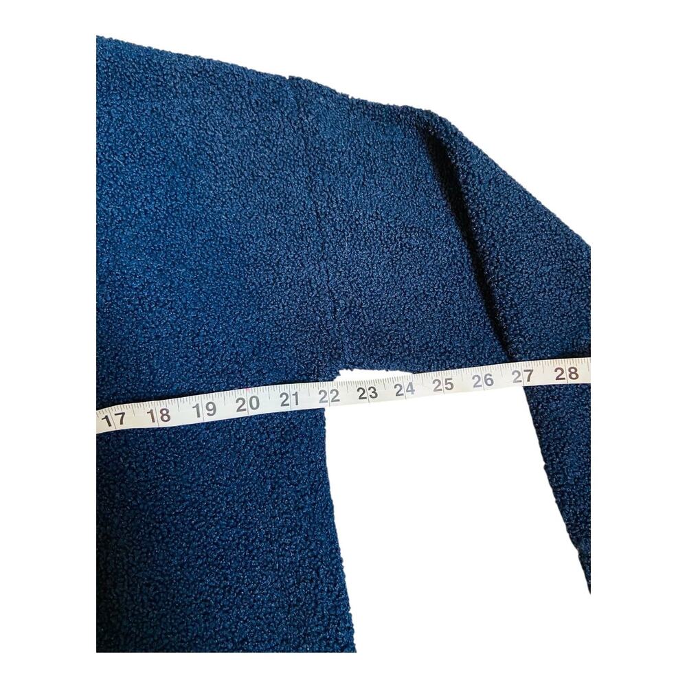 J.Crew Women Pullover Sweater Vintage Fleece Crew Neck Long Sleeve Blue Medium - Picture 5 of 10
